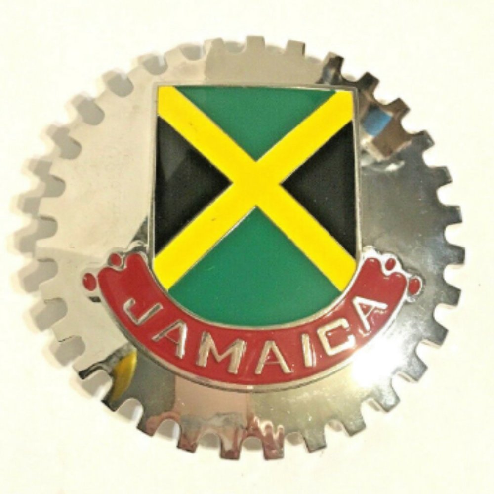 Belt Buckle Jamaica by Artifakt 3-3/4" Dia. Red Green Black Yellow Silver New